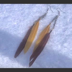 Boho Feather Earrings-New